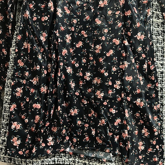 🆕 Zara Floral Long Sleeve Dress with Ruched Panels at Waist- 100% Viscose - Picture 10 of 13